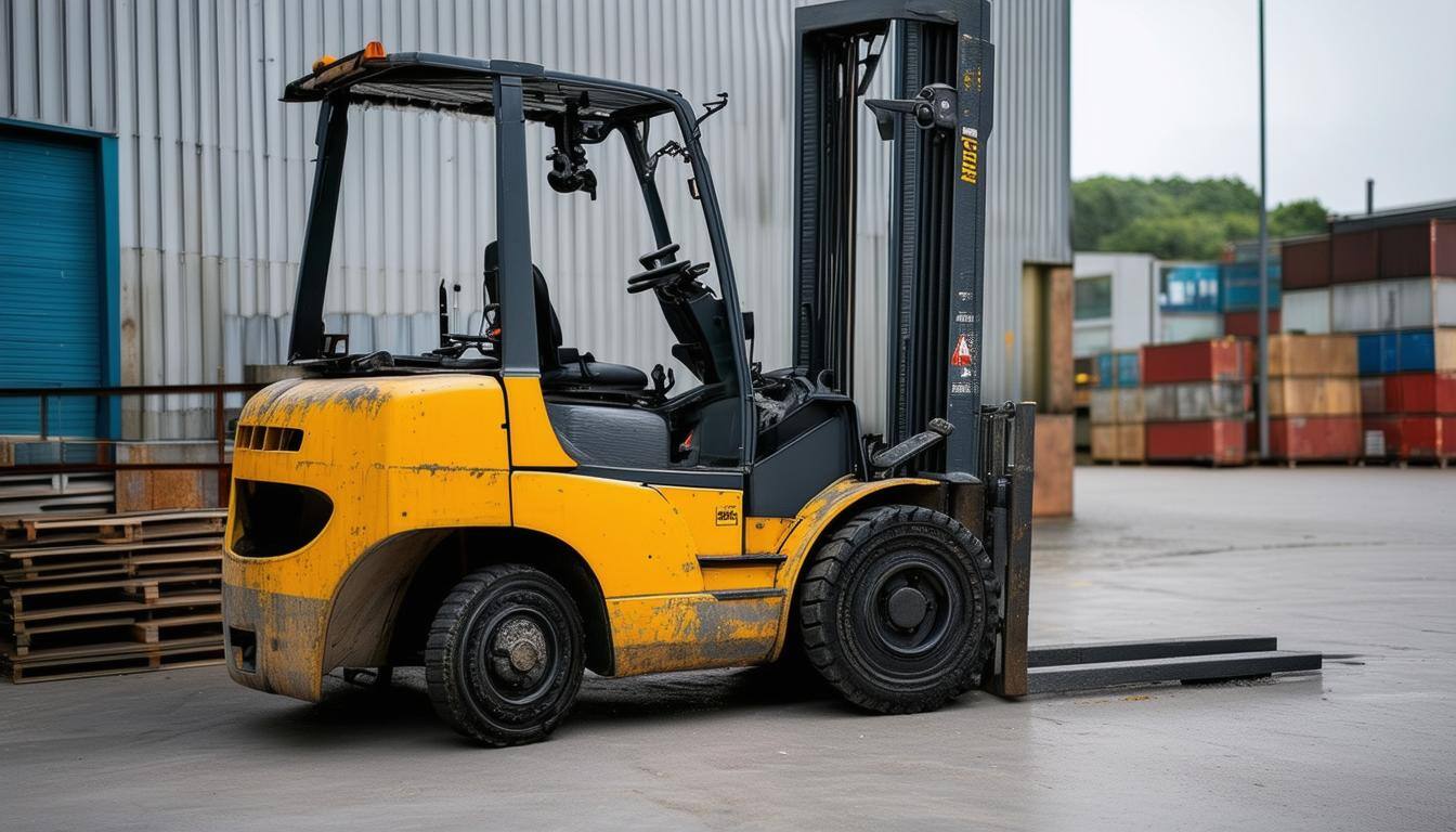 a forklift