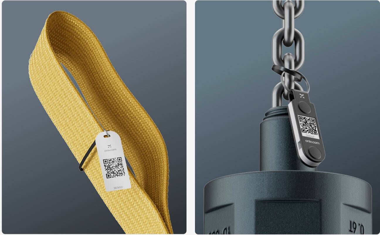 Onix tags on equipment