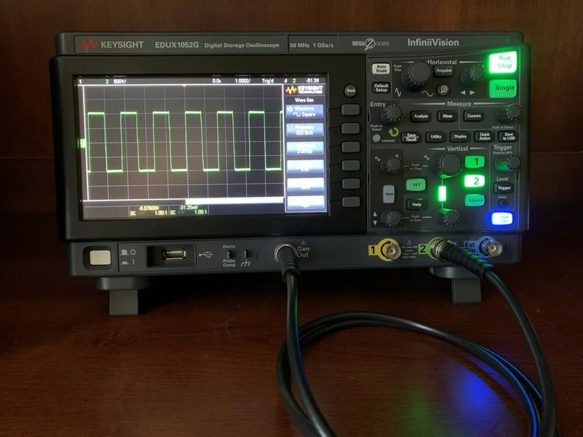 An oscilloscope for NDT testing